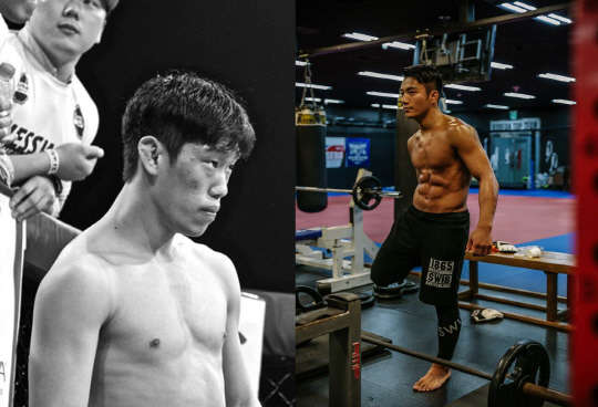 오는 15일 광복절 서울 올림픽홀에서 개최되는 종합격투기 대회 TOP FC8 '하트오브어챔피언'의 챔피언 대결 선수 간 극명한 성격차가 화제가 되고 있다. 그 주인공은 박한빈과 곽관호다.   TOP FC8 제공